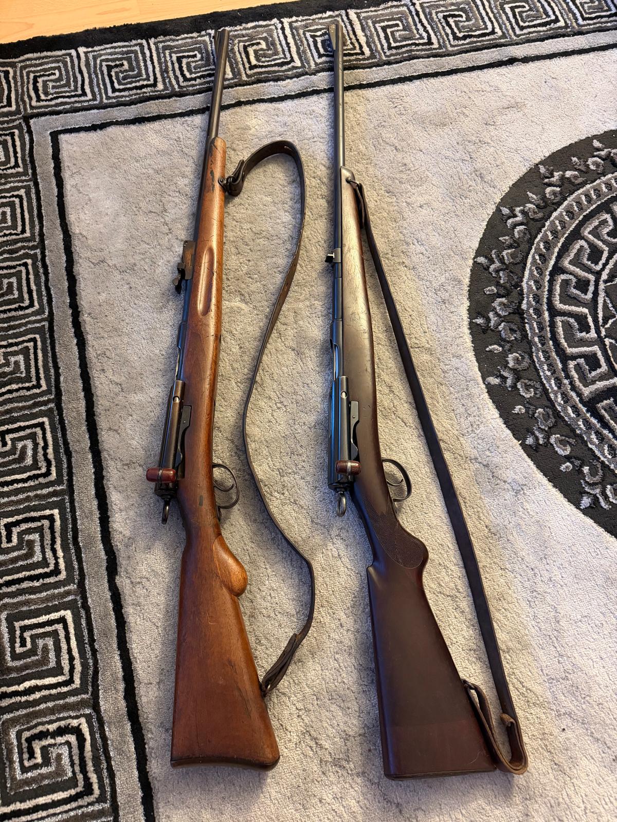 Lot de 2 fusils IG1889 version chasse  calibre 9.3x53 Swiss
